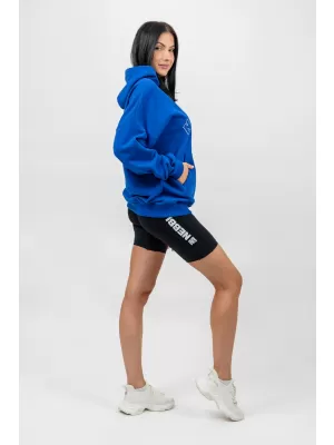 Oversize jopica s kapuco GYM RAT 256 MODRA Nebbia