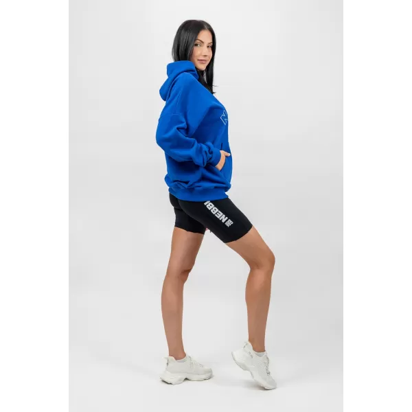  Oversize jopica s kapuco GYM RAT 256 MODRA Nebbia 
