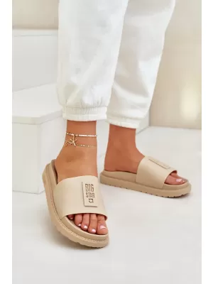 Ženski natikači BIG STAR LL274A210 BEIGE Big Star Shoes