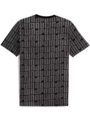 Moška majica s kratkimi rokavi PUMA ESS LOGO LAB AOP TEE 688185-01 ČRNA