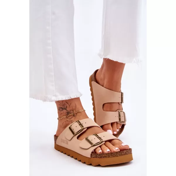  Ženski natikači BIG STAR LL274745 BEŽ Big Star Shoes 