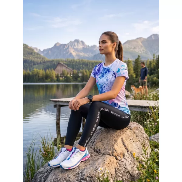  Ženska premium funkcionalna majica ALTISPORT VOJ/ALW055TR01 VIJOLIČNA/MODRA 