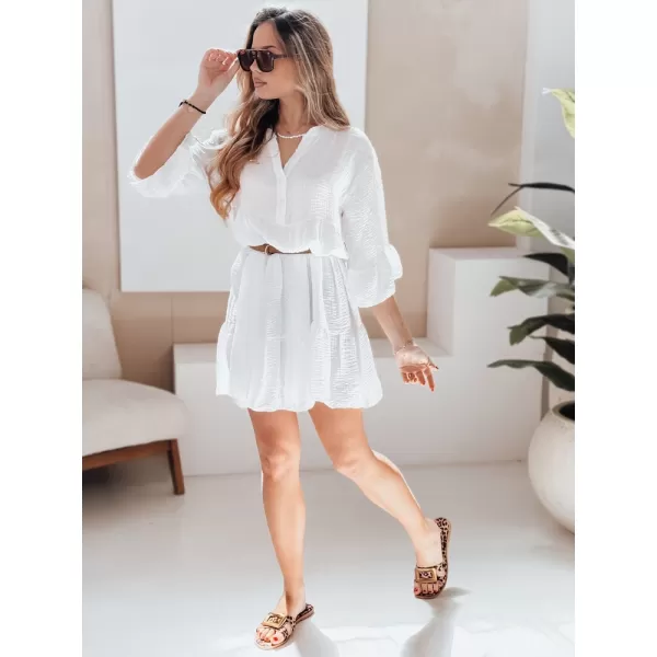  Obleka DSTREET LYVONNE EY2613 BELA 
