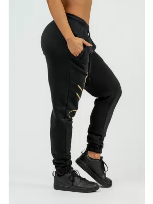 Ženske ohlapne trenirke Signature INTENSE 846 BLACK/GOLD Nebbia