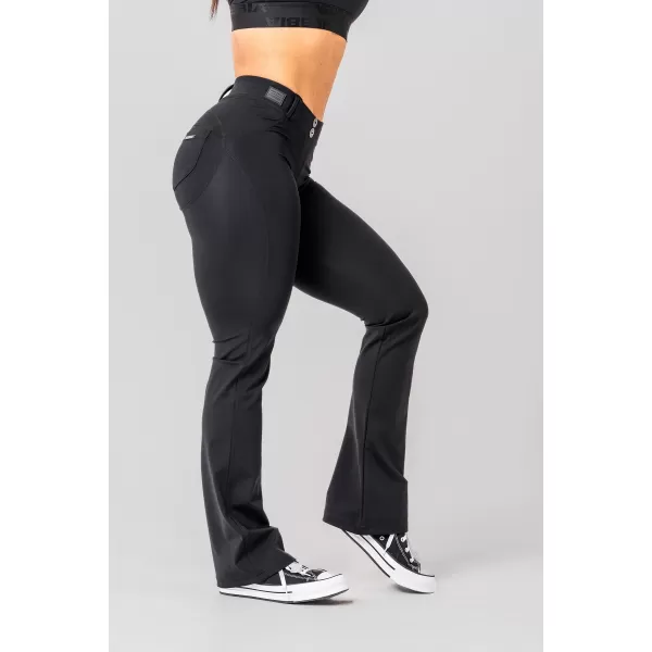 Flared Bubble Butt Leggings 2.0 POWER LIFT 308 ČRNA Nebbia 