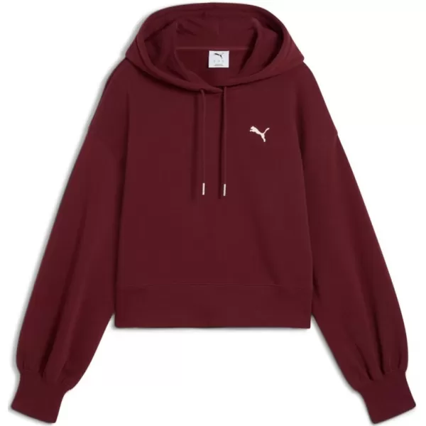  Damske trenirke PUMA WARDROBE ESS RELAXED CROPPED HOODIE TR 629746-96 RDEČA 