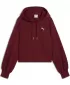 Damske trenirke PUMA WARDROBE ESS RELAXED CROPPED HOODIE TR 629746-96 RDEČA