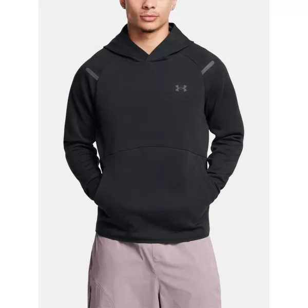  Moški pulover UNDER ARMOUR UNSTOPPABLE FLC HD EU 1389350-001 ČRNA 