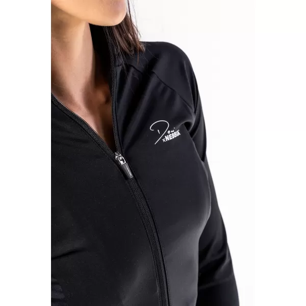  Deni x Fitness majica z zadrgo 314 BLACK Nebbia 