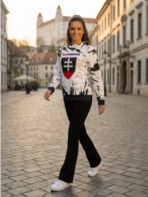 Ženski vrhunski funkcionalni pulover ALTISPORT VOJ/ALW036SL/MI01 ABSTRAKCIJA