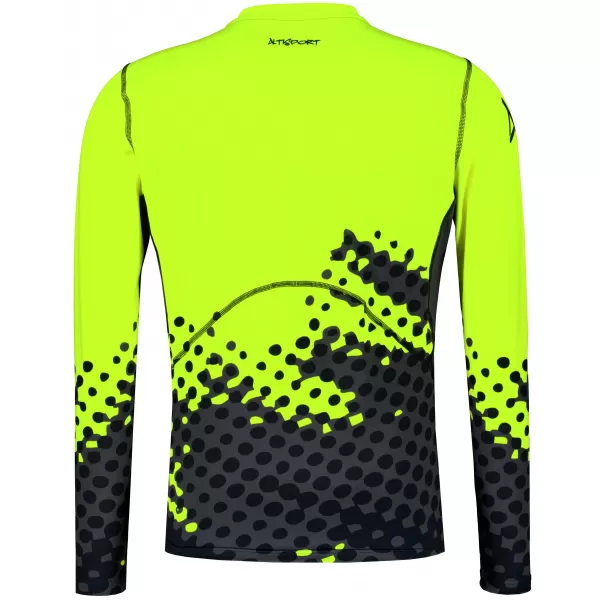  Moška funkcionalna kompresijska majica z dolgimi rokavi ALTISPORT VOJ/ALM109TR03 FLUO RUMENA 