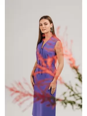 Obleka STYLOVE S410 VIJOLIČNA