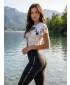 Ženska premium funkcionalna majica ALTISPORT VOJ/ALW055TR01 BELO RJAVA