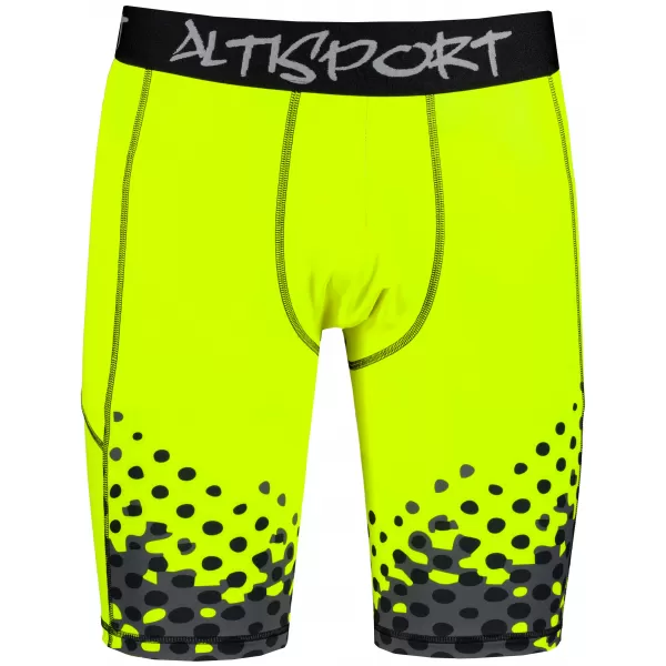  Moške športne pajkice nad koleni premium ALTISPORT VOJ/ALM109LEG02 FLUO RUMENA 