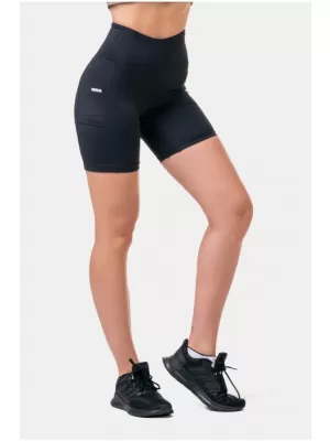 Fit & Smart ženske kolesarske kratke hlače 575 ČRNE Nebbia