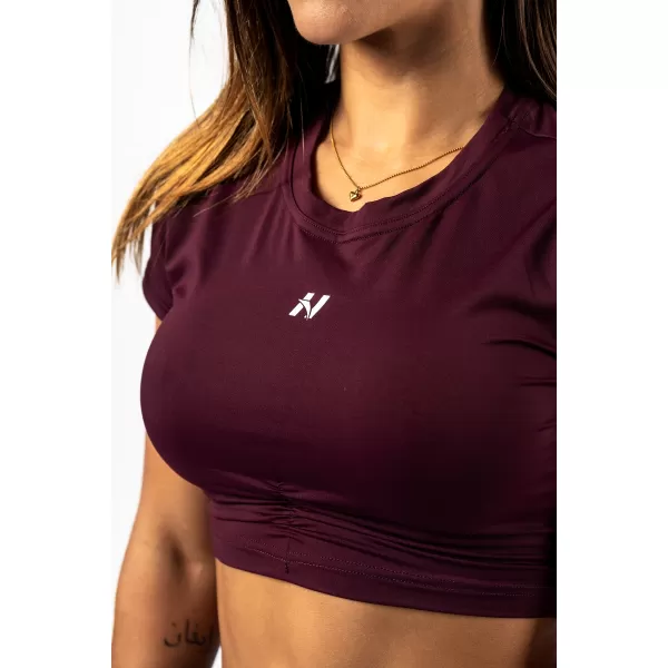  Top z odprtim hrbtom STRONG BEAUTY 430 TEMNO RDEČA Nebbia 