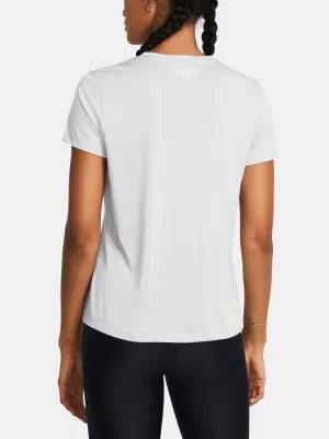Ženska majica s kratkimi rokavi UNDER ARMOUR TECH SSV- TWIST 1384227-014 SIVA