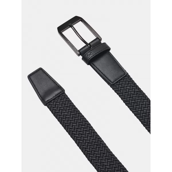  Moški pas UNDER ARMOUR M BRAIDED GOLF BELT 1387746-001 ČRNA 