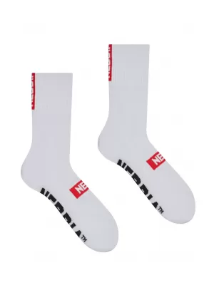 EXTRA MILE” nogavice crew 103 WHITE Nebbia