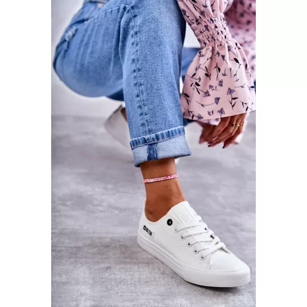  BIG STAR Ženske usnjene superge KK274010 WHITE Big Star Shoes 