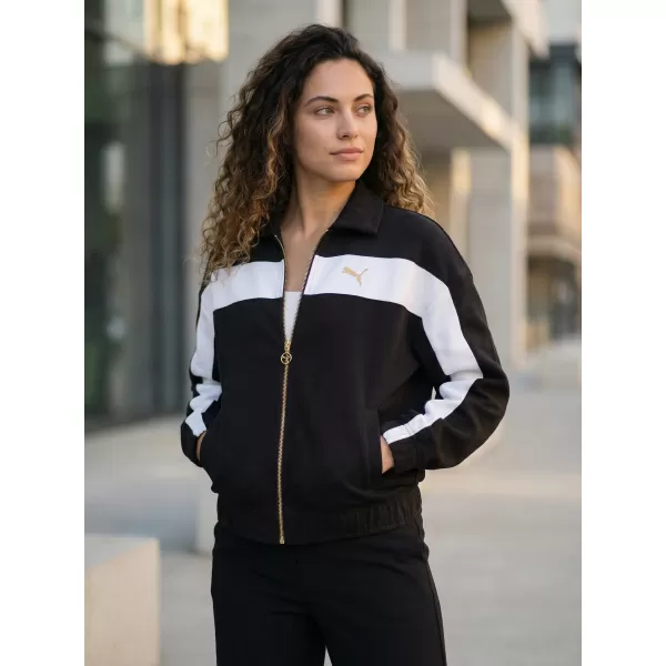  Ženska jakna PUMA T7 RELAXED TRACK JACKET 632137-01 ČRN 