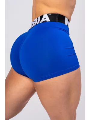 Fitnes kratke hlače z visokim pasom GLUTE PUMP 240 BLUE Nebbia