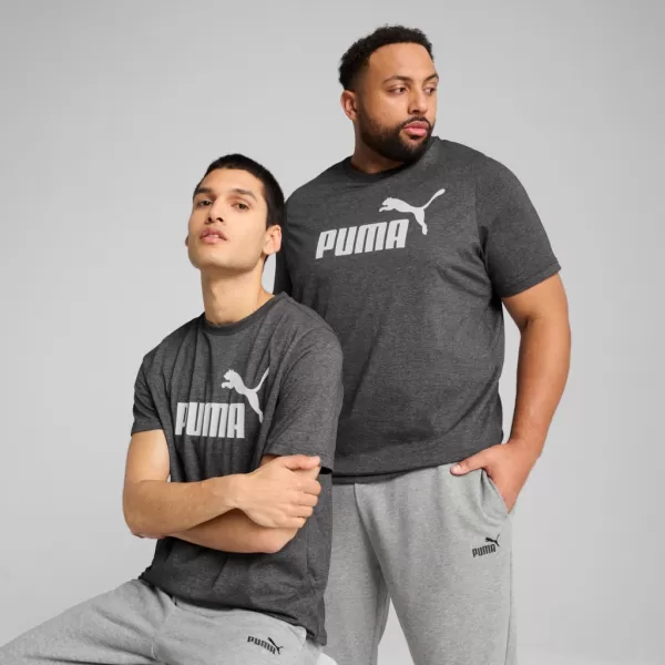  Moška majica s kratkimi rokavi PUMA ESS NO. 1 LOGO HEATHER TEE 682550-01 ČRNA 