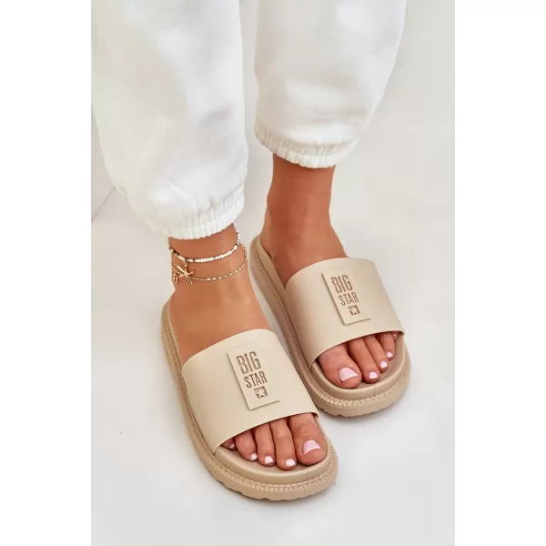  Ženski natikači BIG STAR LL274A210 BEIGE Big Star Shoes 