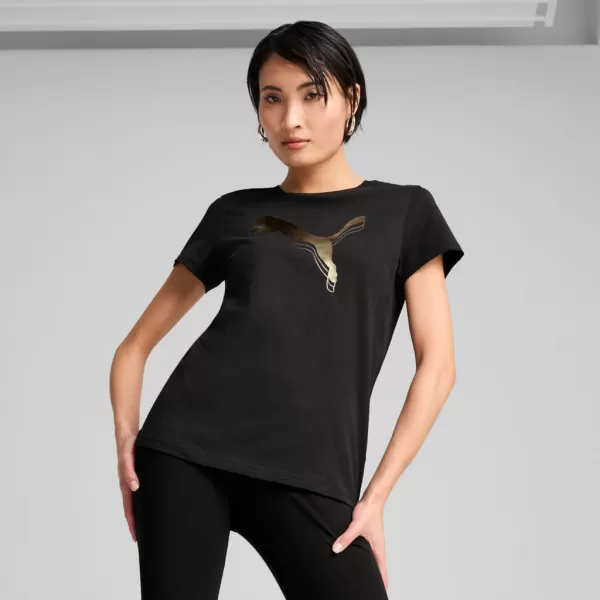  Srajca PUMA ESS METALLIC TEE 684995-51 ČRN 