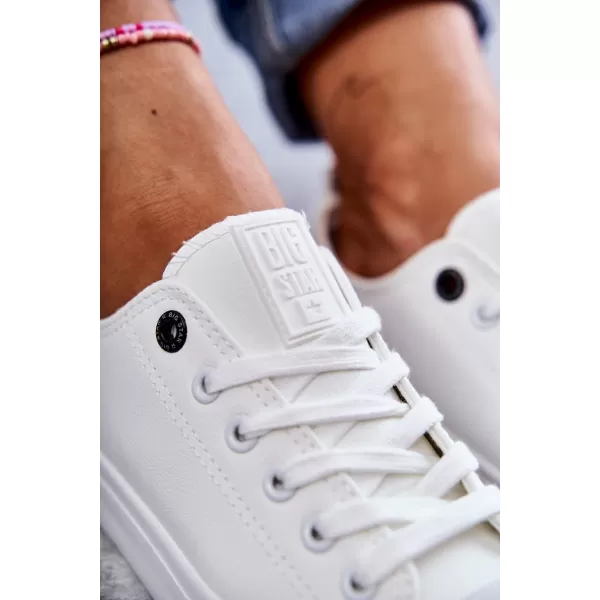  BIG STAR Ženske usnjene superge KK274010 WHITE Big Star Shoes 