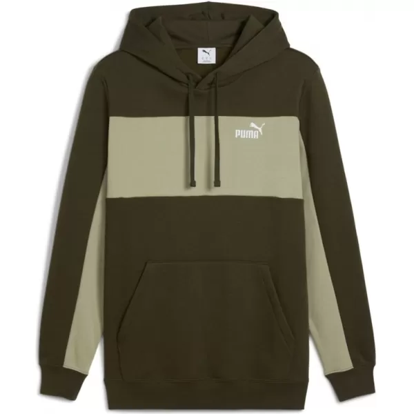  Moški pulover PUMA ESS BLOCK HOODIE FL 684686-82 ZELENA 