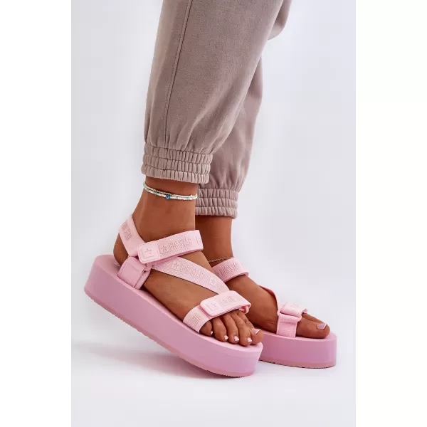  Ženski sandali BIG STAR NN274A533 PINK Big Star Shoes 