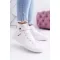 Ženski usnjeni gležnjarji BIG STAR V274541FW WHITE Big Star Shoes