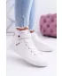 Ženski usnjeni gležnjarji BIG STAR V274541FW WHITE Big Star Shoes