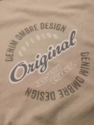 Srajca OMBRE OM-TSWT-0201 TEMNO BEŽ