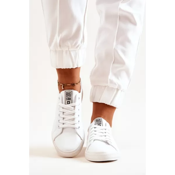  Ženske usnjene superge BIG STAR JJ274311 WHITE Big Star Shoes 