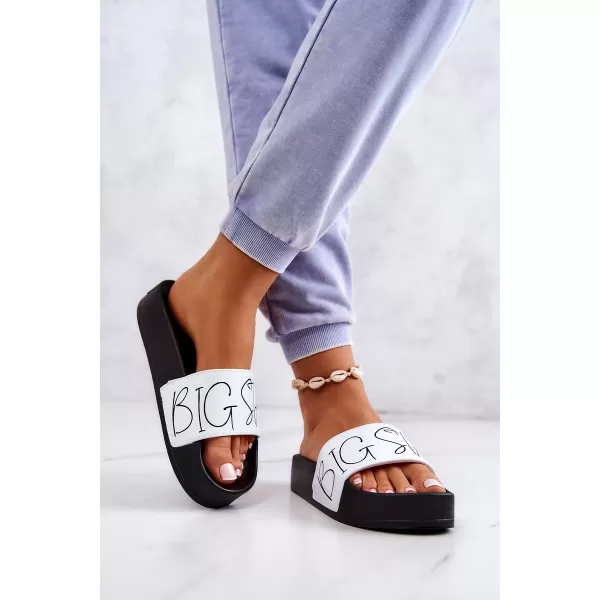  Modni ženski natikači BIG STAR JJ274A275 WHITE Big Star Shoes 