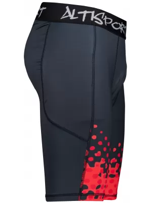 Moške športne pajkice nad koleni premium ALTISPORT VOJ/ALM109LEG02 RDEČA/ČRNA