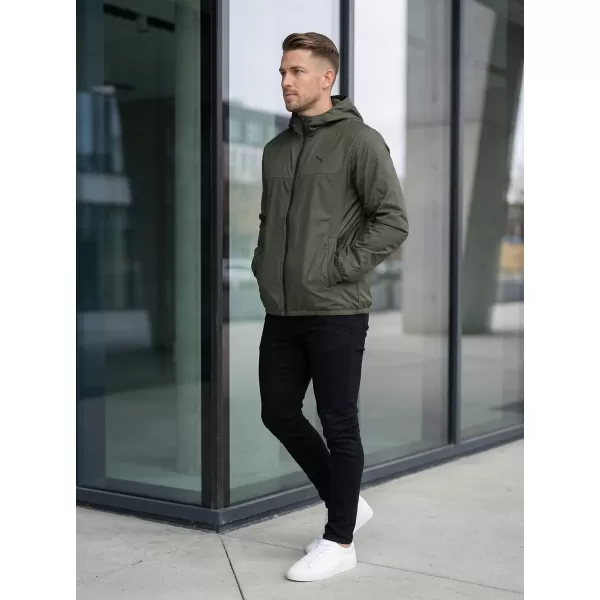  Moška vetrovka PUMA ESS REGULAR WINDBREAKER 684625-70 ZELENA 