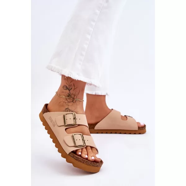  Ženski natikači BIG STAR LL274745 BEŽ Big Star Shoes 