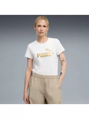 Srajca PUMA ESS METALLIC NO. 1 LOGO TEE 631536-52 BELA