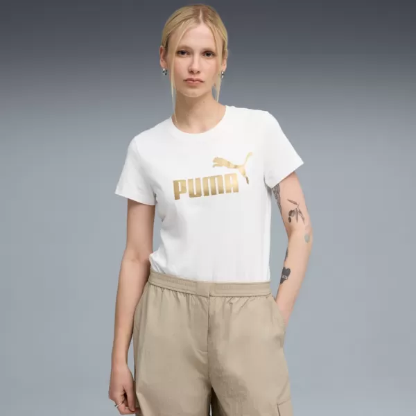  Srajca PUMA ESS METALLIC NO. 1 LOGO TEE 631536-52 BELA 