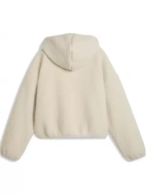 Damske trenirke PUMA WARDROBE ESS OVERSIZED POLAR FLEECE HOODIE 632048-87 BELA