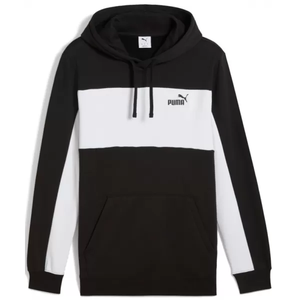  Moški pulover PUMA ESS BLOCK HOODIE FL 684686-01 ČRNA 