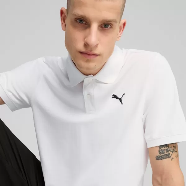  Moška majica s kratkimi rokavi z ovratnikom PUMA ESS PIQUE POLO 682554-02 BELA 