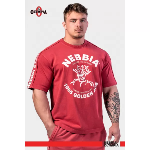  Sprana oversized majica GOLDEN AGE 790 RED Nebbia 