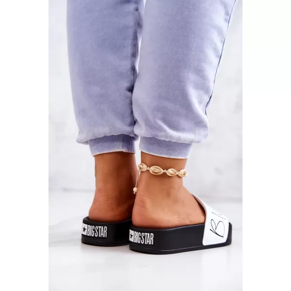  Modni ženski natikači BIG STAR JJ274A275 WHITE Big Star Shoes 