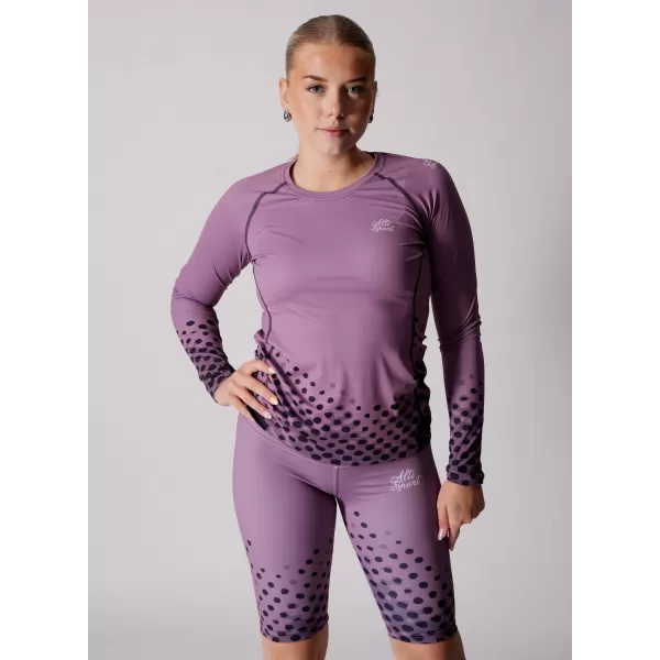  Ženska premium funkcionalna majica z dolgimi rokavi ALTISPORT VOJ/ALW109TR03 VIJOLIČNA 