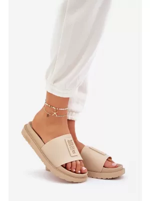Ženski natikači BIG STAR LL274A210 BEIGE Big Star Shoes