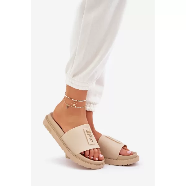  Ženski natikači BIG STAR LL274A210 BEIGE Big Star Shoes 